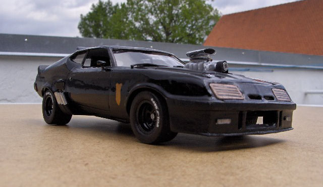 Pitch Black made his Mustang Interceptor from two 73 mustang mach 1 kits 